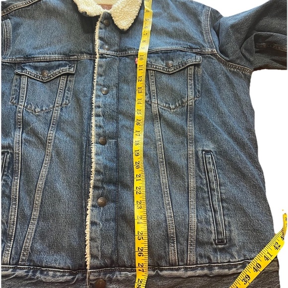 Levi’s Premium Big E Sherpa Trucker Jacket XXL Heavy Warm 16365‑0070 EXC Cond - Picture 6 of 16